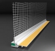 Okenný začisťovací profil APU 3D so sieťkou 2,6m (LA26) (LS3-26) BIELA lišta APU