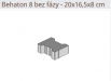 Zámková dlažba Behaton 8 Sivá 20x16,5x8 cm s fázou